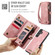 Samsung Galaxy S25+ 5G CaseMe 008 Detachable Multifunctional Leather Phone Case - Pink