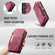 Samsung Galaxy S25+ 5G CaseMe 008 Detachable Multifunctional Leather Phone Case - Wine Red Samsung Galaxy S25+ 5G CaseMe 008 Detachable Multifunctional Leather Phone Case - Wine Red