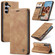 Samsung Galaxy S25+ 5G CaseMe 013 Multifunctional Horizontal Flip Leather Phone Case - Brown
