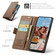 Samsung Galaxy S25+ 5G CaseMe 023 Butterfly Buckle Litchi Texture RFID Anti-theft Leather Phone Case - Brown