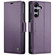 Samsung Galaxy S25+ 5G CaseMe 023 Butterfly Buckle Litchi Texture RFID Anti-theft Leather Phone Case - Purple