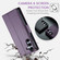 Samsung Galaxy S25+ 5G CaseMe 023 Butterfly Buckle Litchi Texture RFID Anti-theft Leather Phone Case - Purple