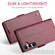 Samsung Galaxy S25+ 5G CaseMe 023 Butterfly Buckle Litchi Texture RFID Anti-theft Leather Phone Case - Red