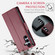 Samsung Galaxy S25+ 5G CaseMe 023 Butterfly Buckle Litchi Texture RFID Anti-theft Leather Phone Case - Red