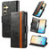 Samsung Galaxy S25+ 5G CaseNeo Splicing Dual Magnetic Buckle Leather Phone Case - Black