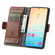 Samsung Galaxy S25+ 5G CaseNeo Splicing Dual Magnetic Buckle Leather Phone Case - Brown