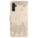 Samsung Galaxy S25+ 5G Cat Embossing Pattern Leather Phone Case with Lanyard - Beige