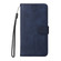 Samsung Galaxy S25+ 5G Classic Calf Texture Flip Leather Phone Case - Blue