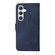 Samsung Galaxy S25+ 5G Classic Calf Texture Flip Leather Phone Case - Blue