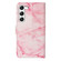 Samsung Galaxy S25+ 5G Colored Drawing Marble Pattern Leather Phone Case - Pink Marble