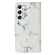 Samsung Galaxy S25+ 5G Colored Drawing Marble Pattern Leather Phone Case - White Marble
