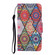 Samsung Galaxy S25+ 5G Colored Drawing Pattern Leather Phone Case - Diamond Totem