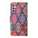 Samsung Galaxy S25+ 5G Colored Drawing Pattern Leather Phone Case - Diamond Totem