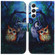 Samsung Galaxy S25+ 5G Coloured Drawing Flip Leather Phone Case - Oil Painting Owl