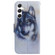 Samsung Galaxy S25+ 5G Coloured Drawing Flip Leather Phone Case - White Wolf