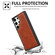 Samsung Galaxy S25+ 5G Cowhide Texture Back Cover Phone Case - Brown