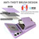 Samsung Galaxy S25+ 5G Crossbody Lanyard Zipper Wallet Leather Phone Case - Purple