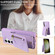 Samsung Galaxy S25+ 5G Crossbody Lanyard Zipper Wallet Leather Phone Case - Purple