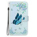 Samsung Galaxy S25+ 5G Crystal Texture Colored Drawing Leather Phone Case - Blue Pansies