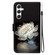 Samsung Galaxy S25+ 5G Crystal Texture Colored Drawing Leather Phone Case - Crystal Peony