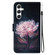 Samsung Galaxy S25+ 5G Crystal Texture Colored Drawing Leather Phone Case - Purple Peony