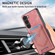 Samsung Galaxy S25+ 5G Denim Texture Leather Skin Phone Case with Card Slot - Pink