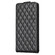Samsung Galaxy S25+ 5G Diamond Lattice Vertical Flip Leather Phone Case - Black