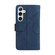 Samsung Galaxy S25+ 5G Dual-color 9 Card Slots Zipper Wallet Leather Phone Case - Blue