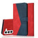 Samsung Galaxy S25+ 5G Dual-color Stitching Leather Phone Case - Red Blue Samsung Galaxy S25+ 5G Dual-color Stitching Leather Phone Case - Red Blue
