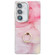 Samsung Galaxy S25+ 5G Electroplated Marble Texture Ring Holder Phone Case - Pink S2
