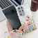 Samsung Galaxy S25+ 5G Electroplating Flower Texture Wristband TPU Phone Case - Red Plum Blossom SH2