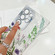 Samsung Galaxy S25+ 5G Electroplating Flowers Plants Texture TPU Phone Case - Green Plants FL5