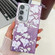 Samsung Galaxy S25+ 5G Electroplating Flowers Plants Texture TPU Phone Case - Pale Purple Flower FL11