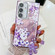 Samsung Galaxy S25+ 5G Electroplating Flowers Plants Texture Wristband TPU Phone Case - Azalea FL4
