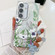 Samsung Galaxy S25+ 5G Electroplating Flowers Plants Texture Wristband TPU Phone Case - Green Plants FL5