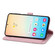 Samsung Galaxy S25+ 5G Embossed Flower Zipper Leather Phone Case - Pink