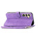 Samsung Galaxy S25+ 5G Embossed Flower Zipper Leather Phone Case - Purple