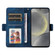 Samsung Galaxy S25+ 5G Embossed Rhombus Starry Leather Phone Case - Blue
