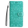 Samsung Galaxy S25+ 5G Embossed Sunflower Leather Phone Case - Green