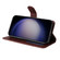 Samsung Galaxy S25+ 5G ENKAY Card Wallet Calf Texture Leather Phone Case with Screen Film - Blue