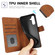 Samsung Galaxy S25+ 5G Fantasy Skin-feel Calfskin Texture Leather Phone Case - Brown