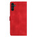 Samsung Galaxy S25+ 5G Flower Butterfly Embossing Pattern Leather Phone Case - Red