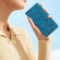 Samsung Galaxy S25+ 5G Flower Embossing Pattern Leather Phone Case - Blue