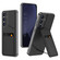 Samsung Galaxy S25+ 5G GKK Rotor Bracket Recessed Card Bag Full Coverage Phone Case - Black