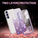 Samsung Galaxy S25+ 5G Gradient Glitter Flower All-inclusive Phone Case - Purple