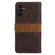 Samsung Galaxy S25+ 5G Grid Stitching Leather Phone Case with Lanyard - Brown