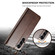 Samsung Galaxy S25+ 5G LC.IMEEKE Calf Texture Leather Phone Case - Coffee