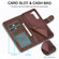 Samsung Galaxy S25+ 5G LC.IMEEKE Calf Texture Leather Phone Case - Coffee