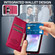 Samsung Galaxy S25+ 5G LC.IMEEKE L1 Series Frosted Fine Texture PU Phone Case - Red