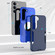 Samsung Galaxy S25+ 5G Magnetic 2 in 1 PC Hybrid TPU Phone Case - Gray+Fluorescent Green